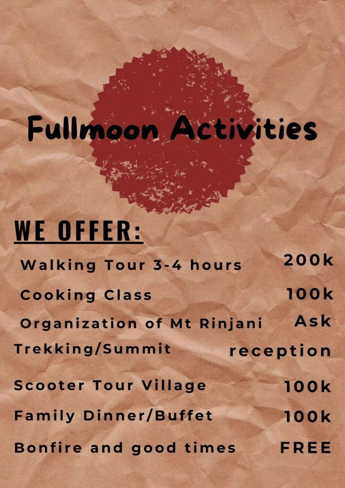 Tetebatu Fullmoon Hotell Eksteriør bilde
